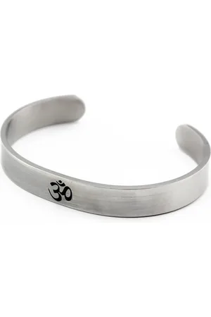 Marama Armband Ohm - bangle - verzilverd RVS - herenarmband - damesarmband - vegan