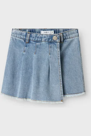 NAME IT Mini meisjes short HANNA Medium Blue Denim Regular Fit