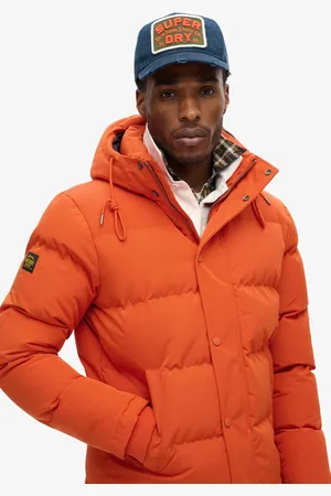 Superdry Korte Everest pufferjas met capuchon - Heren - Gewatteerde jassen