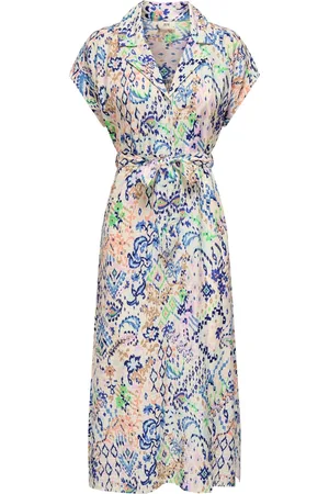 JDY TROYA LIFE S/L MIDI DRESS WVN DIA - Dames - Mini jurken