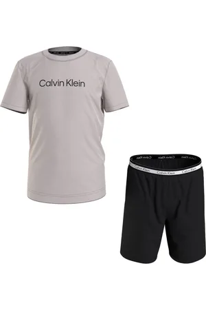 Calvin Klein Pyjama korte broek Zwart/ Katoen 152-164
