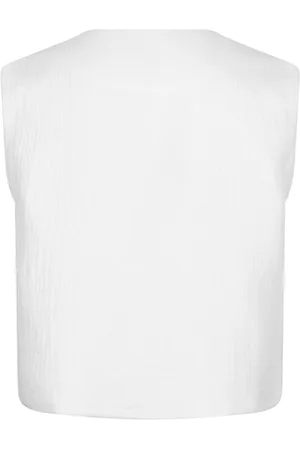lofty manner Gilet Gilet Sabra Qd43 100 White Dames