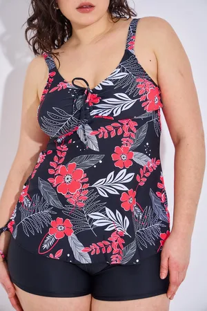 Merkloos Nieuwe collectie Tankini set- Grote maten 2-delige Fashion Tankini- Badmode Badpak Strandkleding Badkleding VH3836-