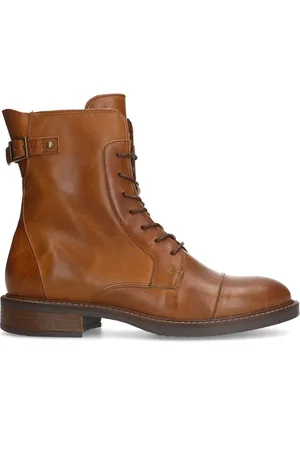 Manfield Dames - leren veterboots