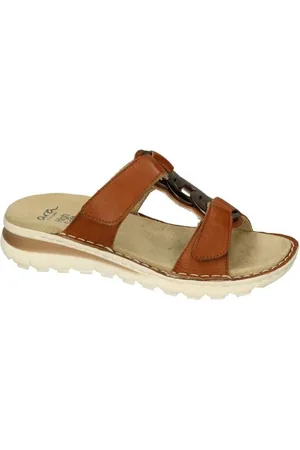 ARA Dames - cognac/cmel - slippers & muiltjes - maat 37