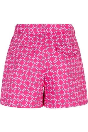 lofty manner Broek Short Mosi Qd34 317 Pink Denim Dames