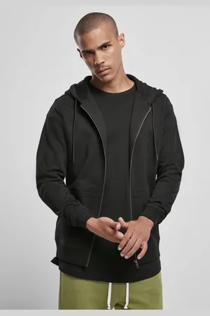 Urban classics Basic Terry Zip Hoody Vest met capuchon XL - Polyester - Basics