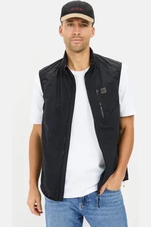 Camel Active Outdoor bodywarmer met opstaande kraag