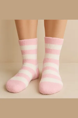 Merkloos Warme comfy sokken EEF - / Wit - Kinder huissokken
