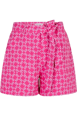 lofty manner Broek Short Mosi Qd34 317 Pink Denim Dames