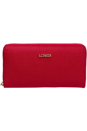 L.Credi Portemonnee Poema Zip Around Wallet Rood