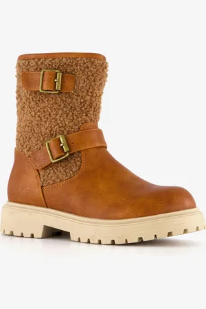 Blue Box Meisjes teddy biker boots