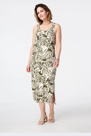 MS Mode Jurk Maxi jurk met metallic details
