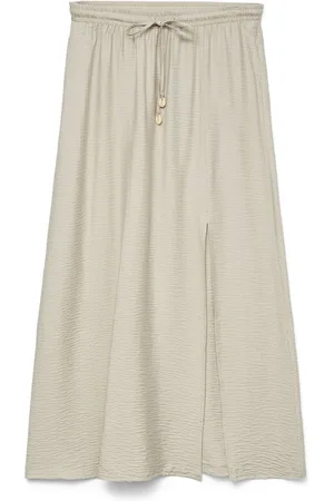VERO MODA Rok Vmpalina Long Skirt Wvn Ga 10324287 Silver Lining Dames