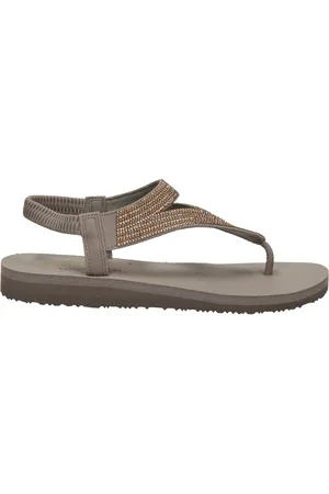 Skechers Meditation Vibrant Glow dames sandaal - Taupe