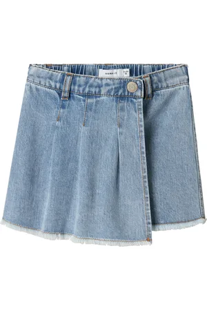 NAME IT Mini meisjes short HANNA Medium Blue Denim Regular Fit
