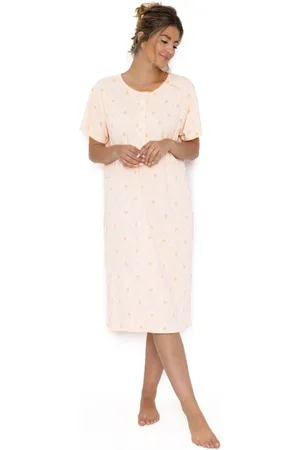 Cocodream Cocodream dames nachthemd katoen dots - Korte mouw - XL