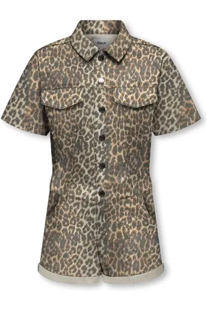 ONLY Kids zomer jumpsuit meisjes - AOP - - Kognaomi-castel