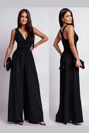 Merkloos Elegant V-Neck broek pak - Jumpsuit - Broekpak voor vrouwen