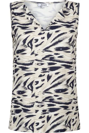 ZOSO Top Dacia 252 0008-0007 Navy/sand Dames