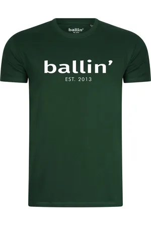 Merkloos Ballin Est. 2013 - Heren Tee SS Regular Fit Shirt - Groen