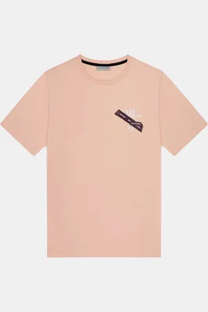OFF THE PITCH Tape Off Slim Fit Tee Heren - Roze