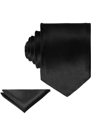 Merkloos Effende kleur stropdas en pochet set voor heren - perfect voor formele evenementen