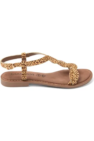 Lazamani Aida Dames Sandalen Leopard
