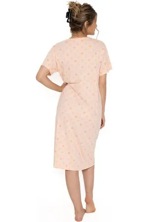 Cocodream Cocodream dames nachthemd katoen dots - Korte mouw - L