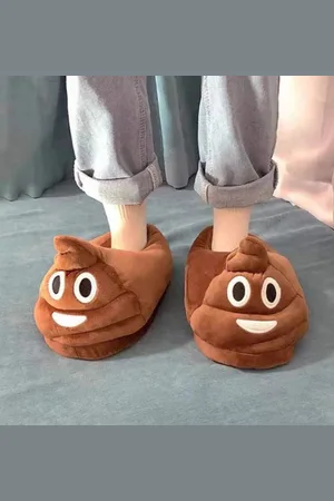 Merkloos Unisex Cartoon Pluche Slippers - Warme Verdikkende Indoor Schoenen voor Mannen en Vrouwen
