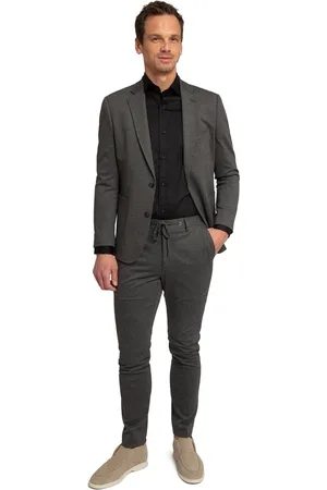 Suitable Jersey Suit Antraciet