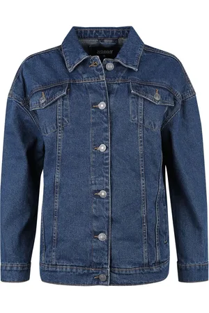 Urban classics Ladies Oversized 90‘s Denim Jacket Denim jas S Katoen Dames - Basics