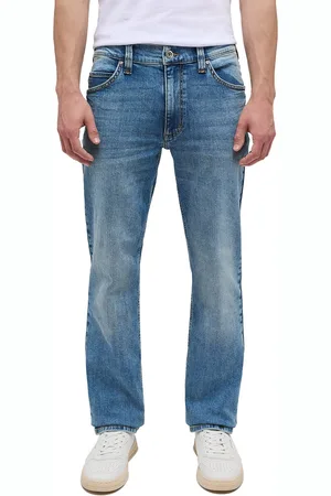 Mustang Heren Jeans Broeken TRAMPER STRAIGHT regular/straight Fit Blauw 48W / 32L Volwassenen