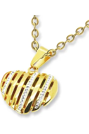Amanto Ketting Celis - 316L Staal - Hart - 28x29mm - 45cm