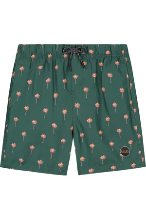 Shiwi SWIMSHORTS SWIMSHORT PALM - donkergroen - 170/176