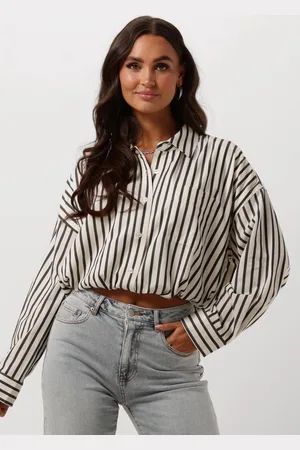 Catwalk Junkie Cropped Button Up Blouse Blouses Dames -
