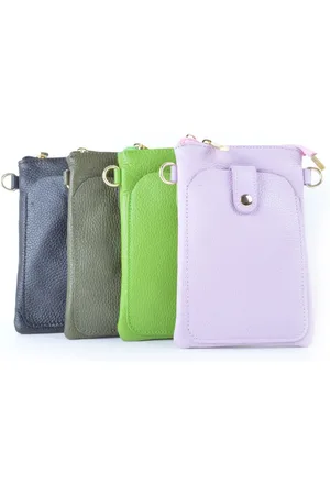Giuliano Lederen telefoontasje - - Made in Italy