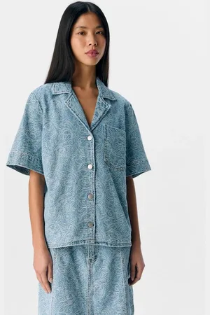 Object Object Mirwa RE S/S Denim Shirt Light Blue Denim