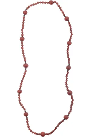 Behave – Ketting – Hout – Grote kralen – Vintage look – 88 cm