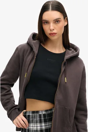 Superdry Tattoo hoodie met rits en stras - Dames - Hoodies