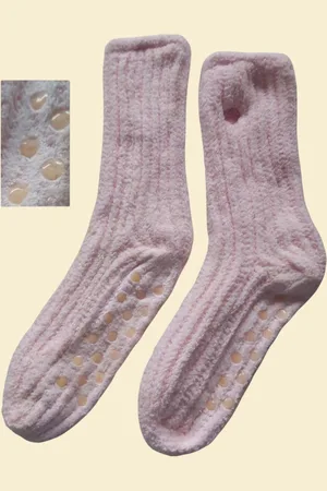Merkloos Beau & Caro Warme Dames Sokken - Huissokken - Anti Slip Badstof - One Size