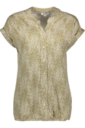 ZOSO Blouse Nanda 252 1250-0016 Green/white Dames