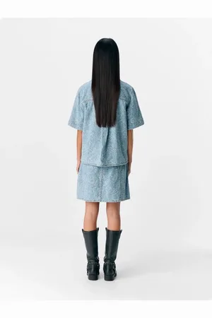 Object Object Mirwa RE S/S Denim Shirt Light Blue Denim