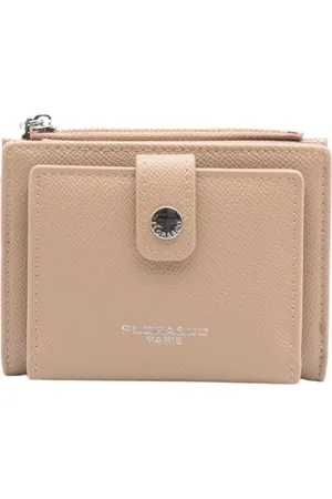 Flora & CO Flora&co - Paris - portemonnee - dames beugelportemonnee - broekzakformaat - taupe
