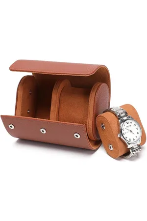 Merkloos Watch Box with 2 Compartments and Removable Watch Cushions - Premium Luxury PU Travel Case for Men - Perfect Gift for Your Loved Ones