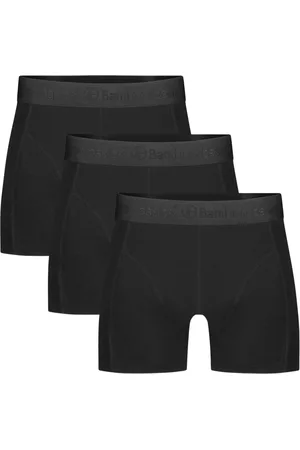 Bamboo Basics Comfortabel & Zijdezacht Rico - Bamboe Boxershorts Heren (Multipack 3 stuks) - Onderbroek - Ondergoed - Zwart - M