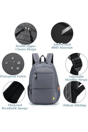 Merkloos Reisrugzak, handbagage, 40 x 20 x 25 cm, laptoprugzak, 15,6 inch, laptoptas, handbagage, vliegtuig, reistas onder de zitting, handbagage, cabinebagage, handbagage, diepblauw