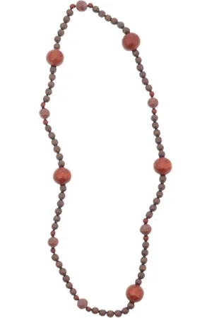 Behave – Ketting – Hout – Grote kralen – Minimalistisch – 88 cm