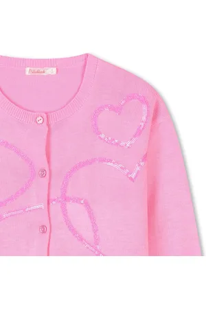 Billieblush Gebreid vest met lovertjes | 104