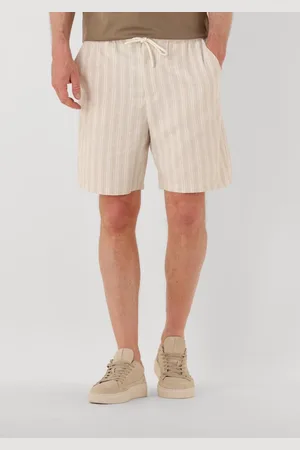 Shiwi Men Lewis Linen Shorts Yam Dye Stripes Broeken Heren -
